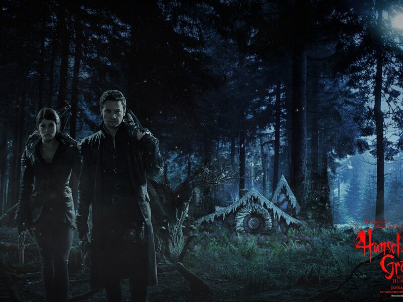 Two People in Forest — Blue