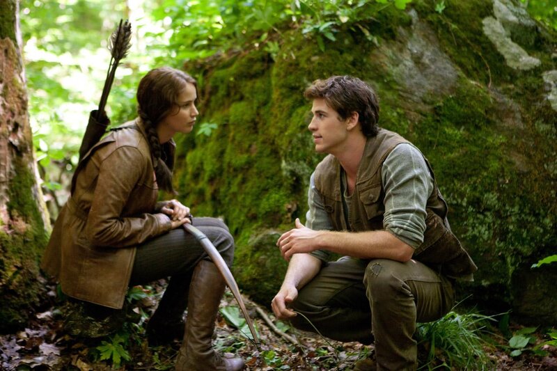Two People in Forest — Green, Serious