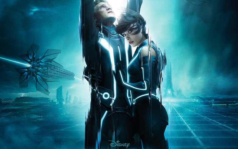 Two People in Futuristic Suits
