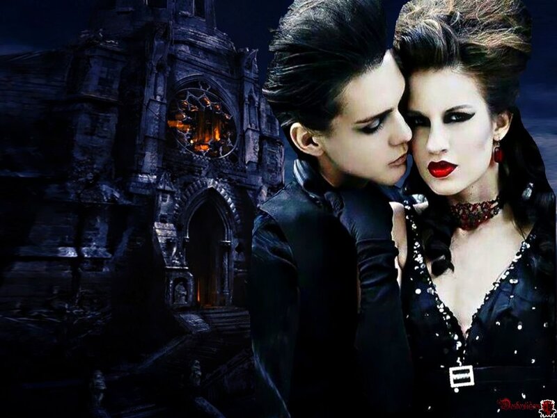 Two People in Gothic Attire