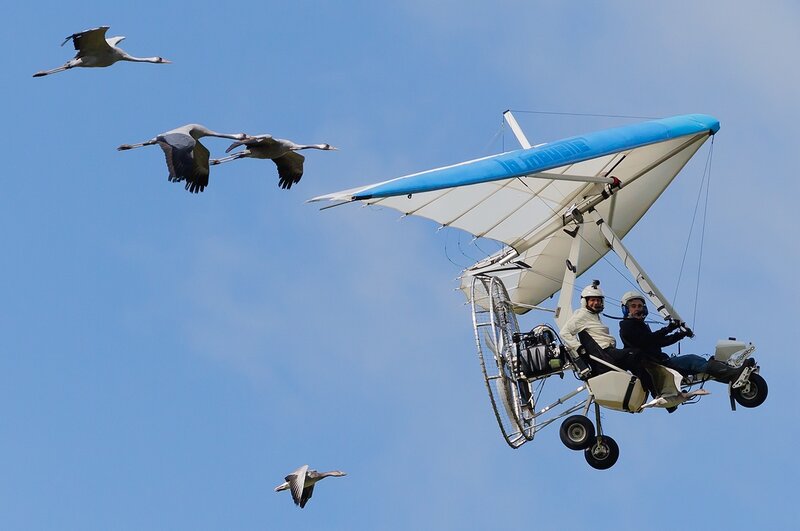 Two People in Hang Glider