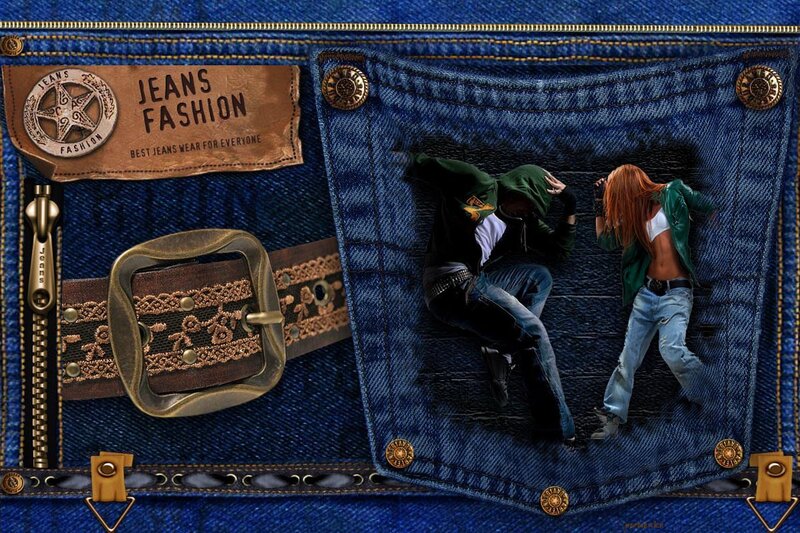 Two People in Jeans