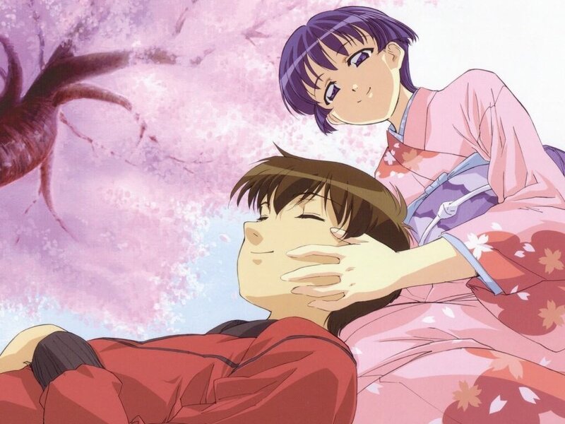 Two People in Kimonos — Pink