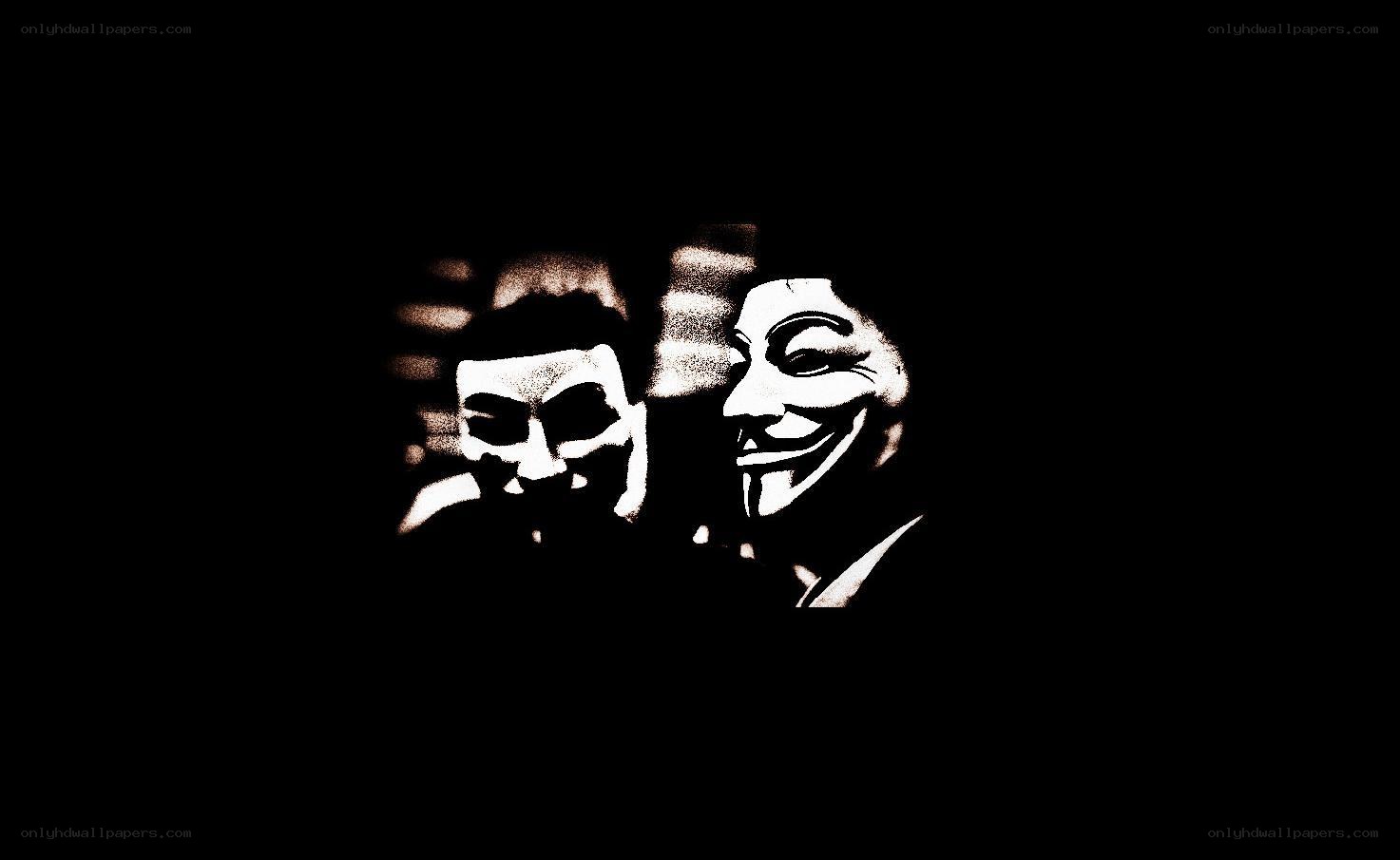 two people in masks