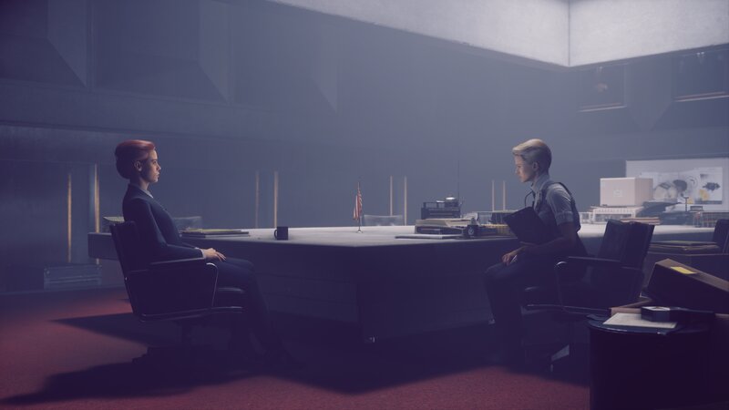 Two People in Office