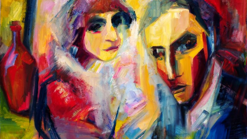 Two People in Painting