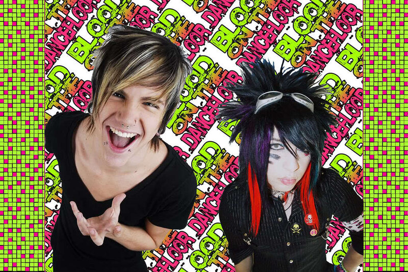 two people in punk style