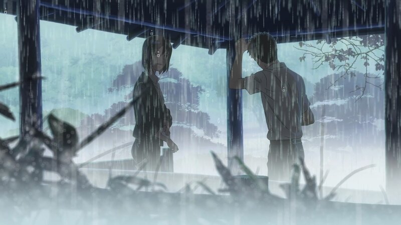 Two People in Rain — Blue, Melancholic