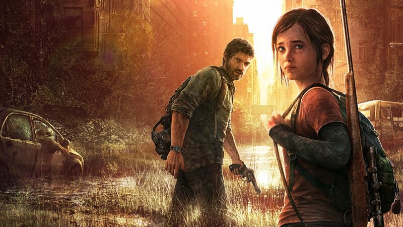 Two People in Ruined City