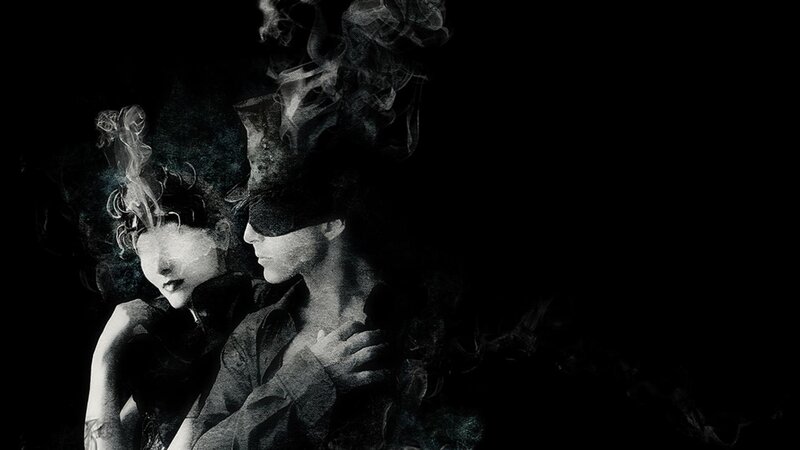 Two People in Smoke — Black