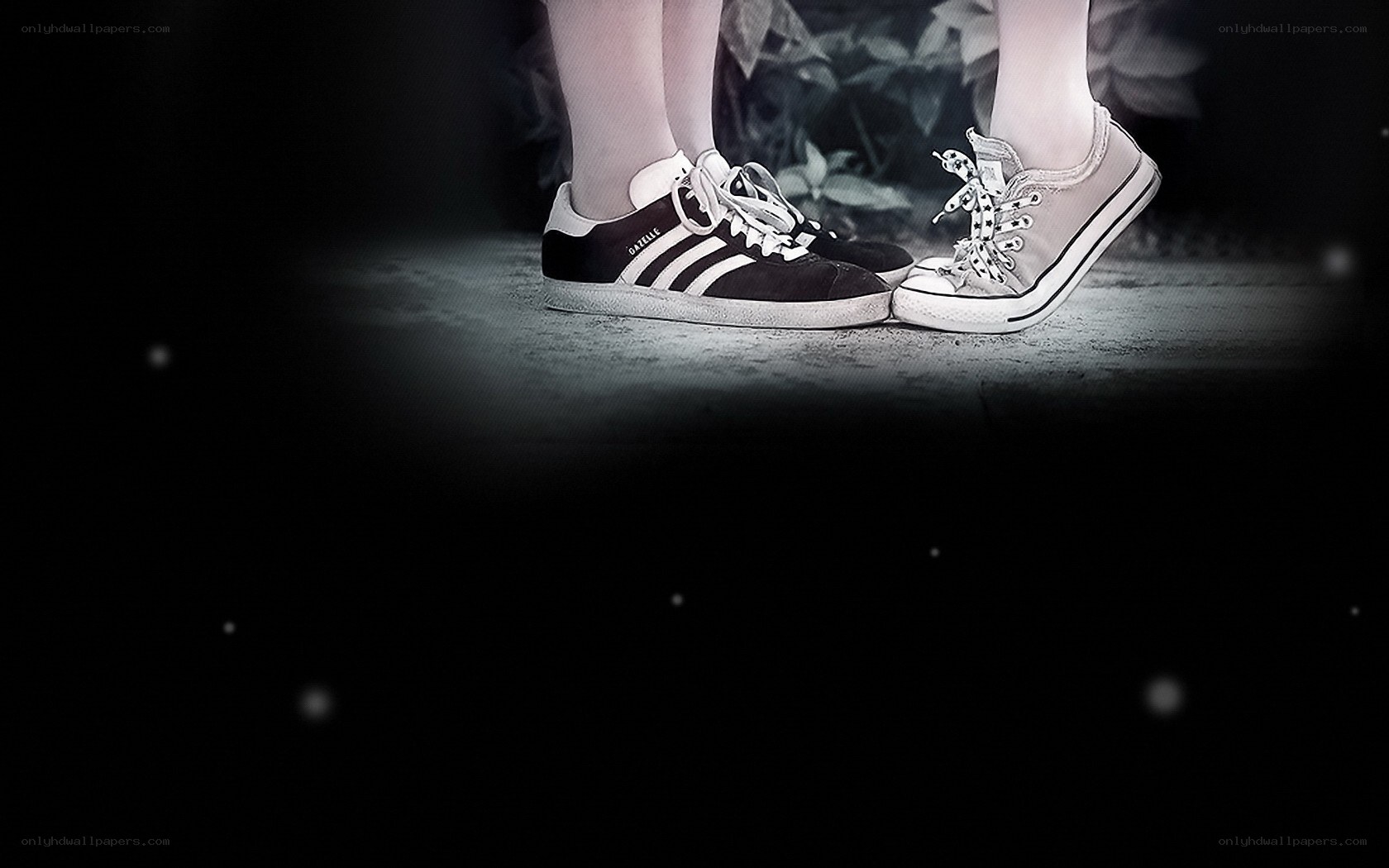 two people in sneakers