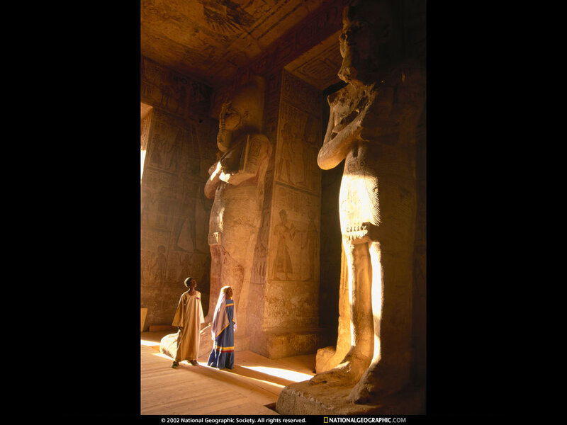 Two People in Temple