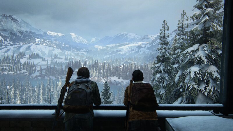 Two People in Winter — White, Somber, 3d Render