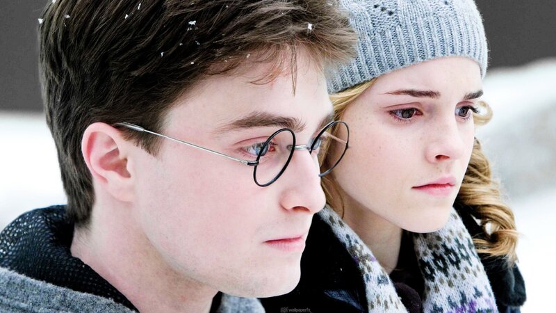 Two People in Winter — White