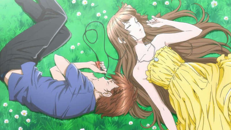 Two People Lying on Grass — Green, Peaceful