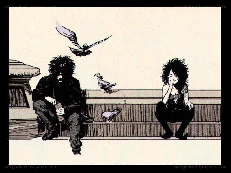 Two people on a bench with birds