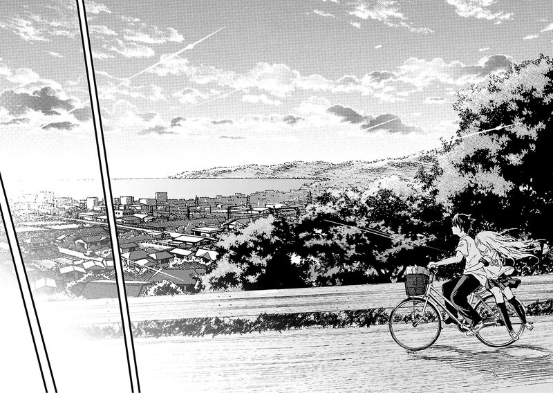 Two People on a Bicycle — Black, Serene