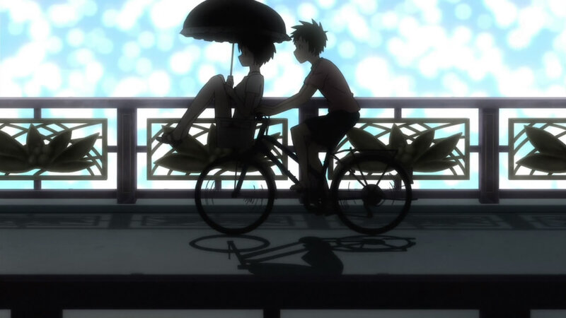 Two People on a Bicycle — Black