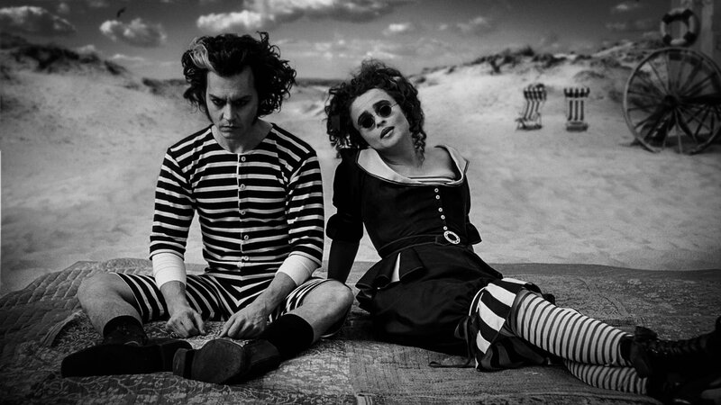 Two People on a Blanket — Black
