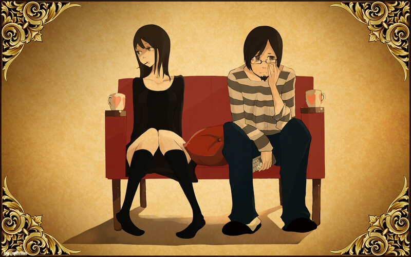 Two People on a Couch