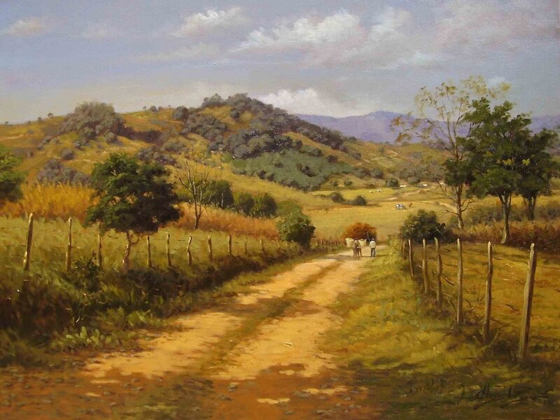 Two People on a Dirt Road