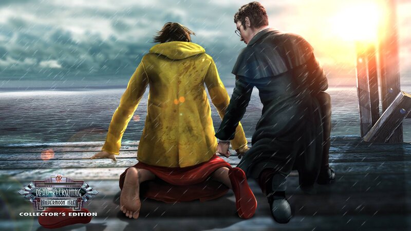 Two People on a Dock — Yellow