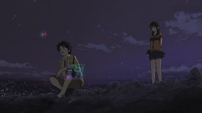 Two People on a Hill — Purple, Calm