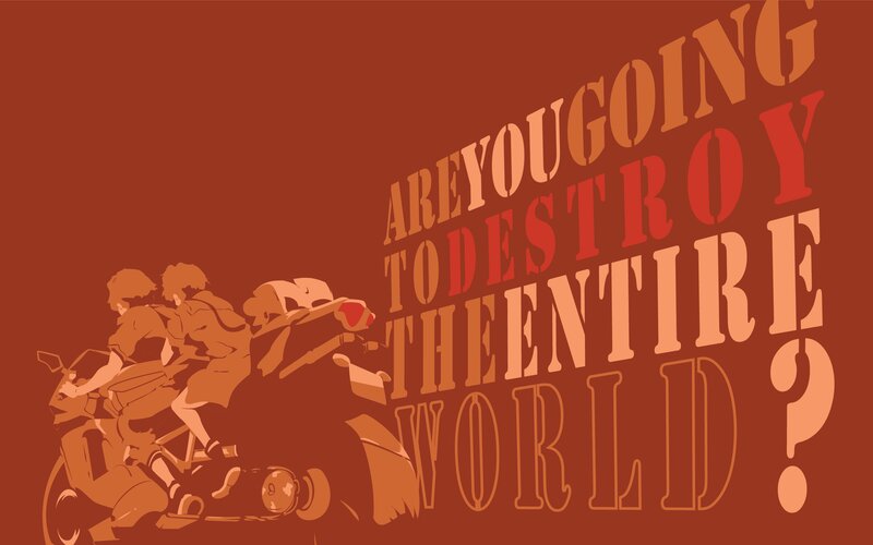 Two People on a Motorcycle — Brown