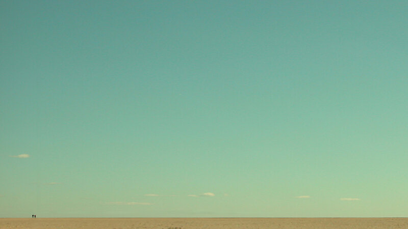 Two People on a Plain