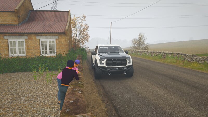 Two People on a Road — Gray