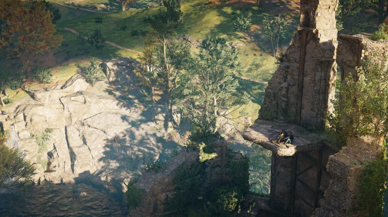 Two People on a Ruin