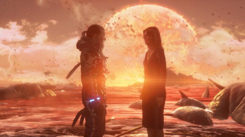 Two People on Alien Planet — Orange