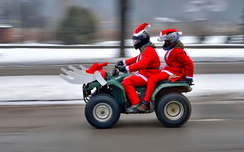 Two People on ATV