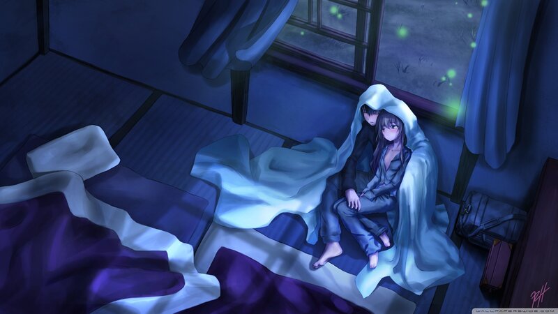 Two People on Bed