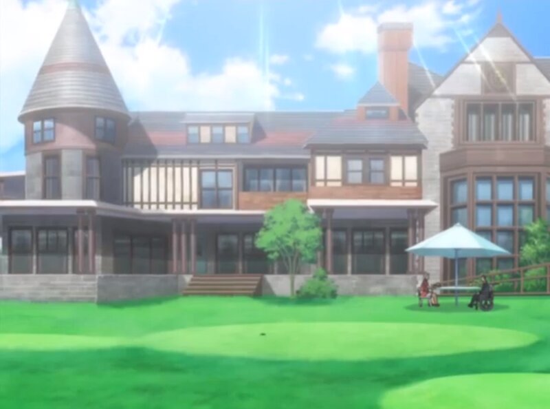 Two People on Lawn