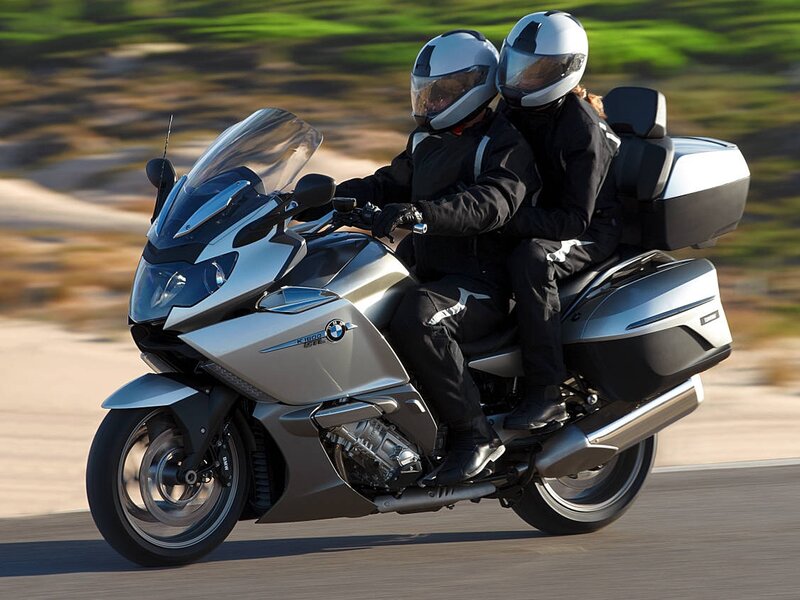Two People on Motorcycle