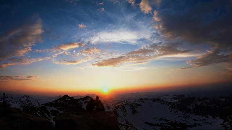 Two People on Mountain