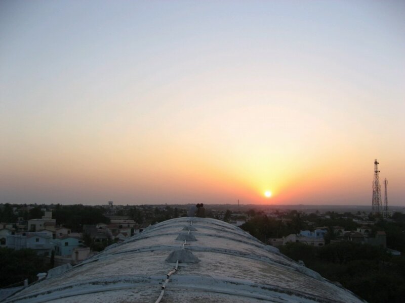 Two People on Rooftop