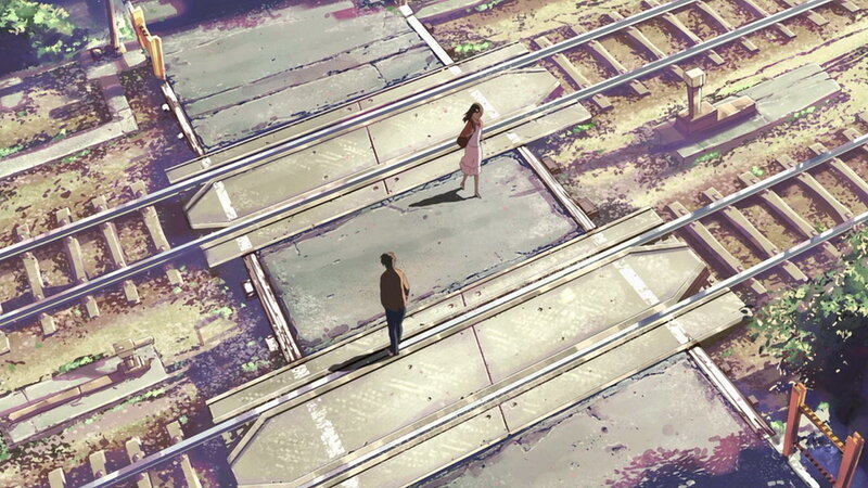 Two People on Train Tracks — Green