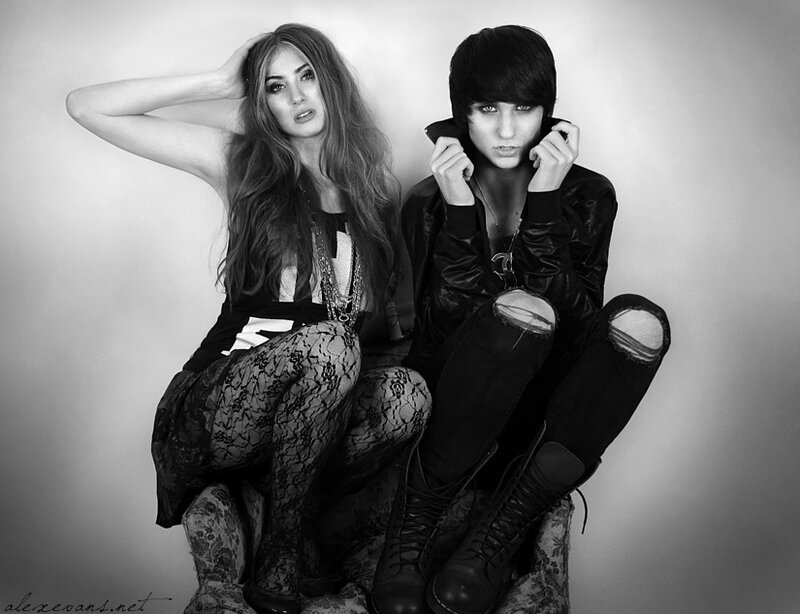 Two People Posing