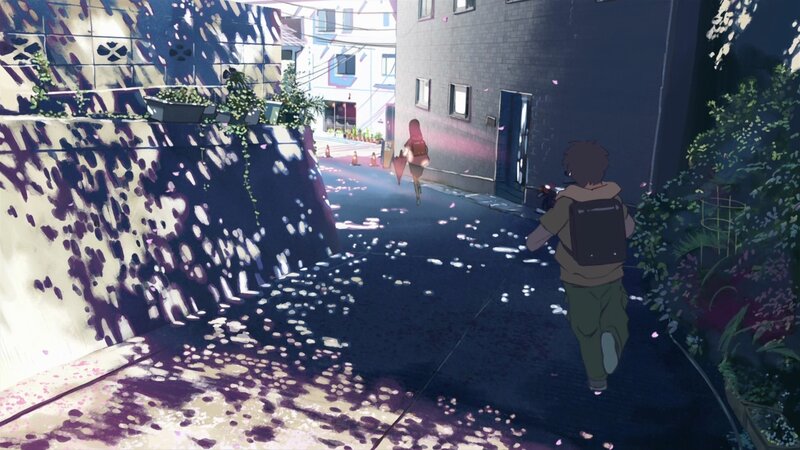 Two People Running in Alley