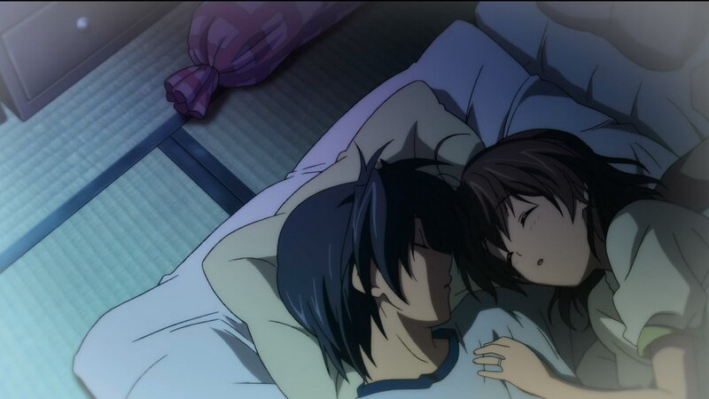 Two People Sleeping — Blue