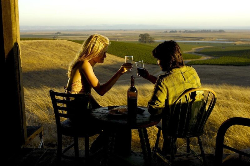 Two People Toasting
