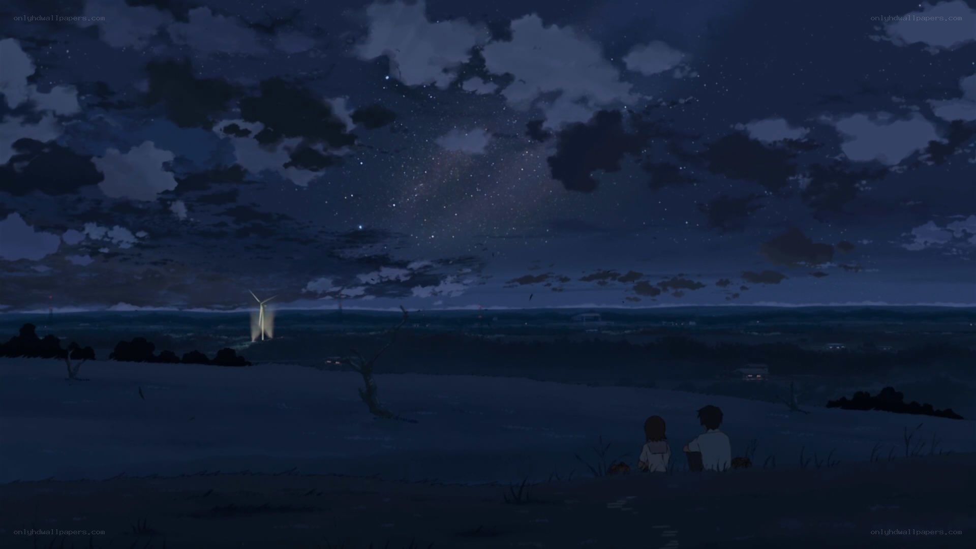 Two people under the stars