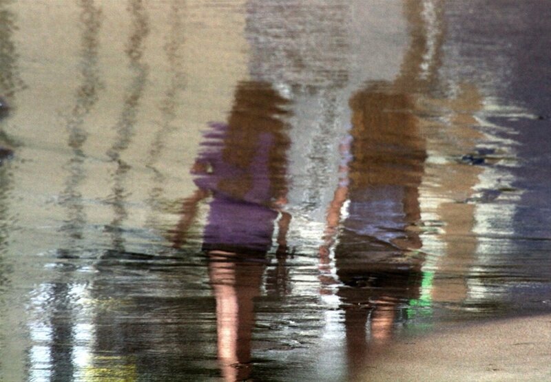 Two People Walking