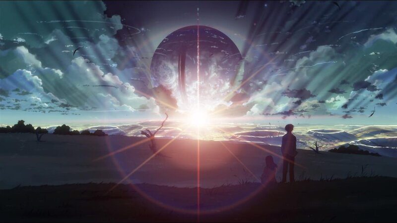 two people watch a celestial event