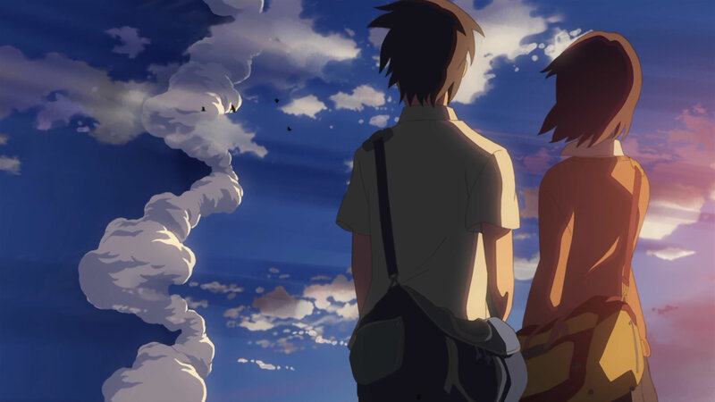 two people watching smoke in the sky