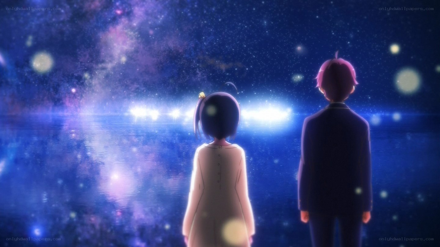 two people watching stars