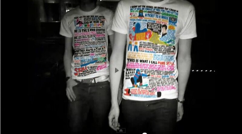 Two People Wearing T-shirts