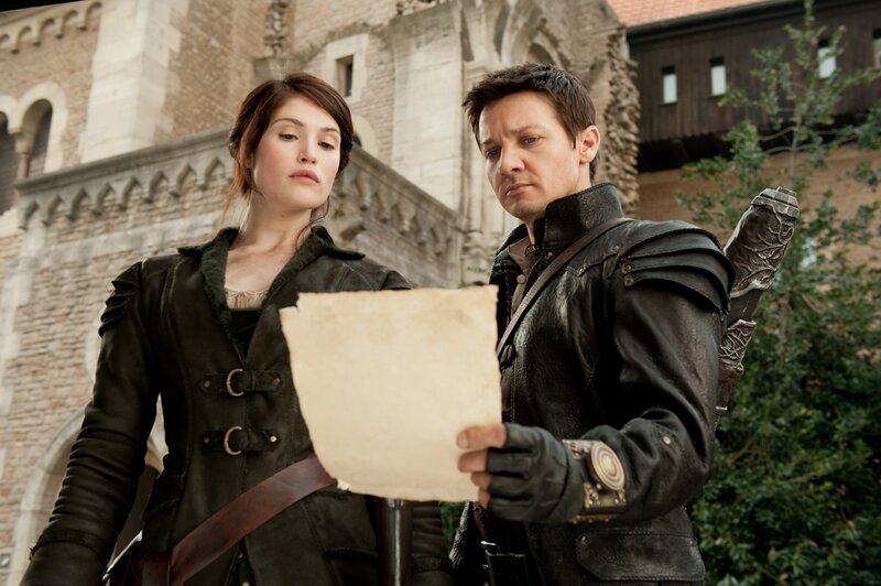 two people with a map